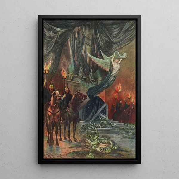 La veille funèbre - Georges Jules Victor Clairin — framed artwork on a wall