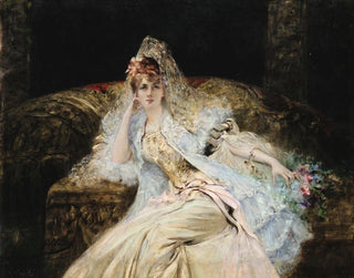 Dame à la mantille - Georges Jules Victor Clairin — artwork view