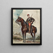 Horse portrait painting of bugler - Georges Jules Victor Clairin — framed artwork on a wall