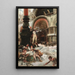 Tambour-major de l'armée française donnant à manger aux pigeons de la place Saint-Marc Venise - Georges Jules Victor Clairin — framed artwork on a wall