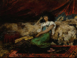 The peacock fan - Georges Jules Victor Clairin — artwork view