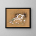 Victor Hugo on his deathbed - Georges Jules Victor Clairin — framed artwork on a wall