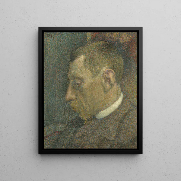 Portrait of Verhaeren - Georges Lemmen — framed artwork on a wall
