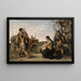 La Famille - Georges Moreau de Tours — framed artwork on a wall