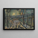 Three figures in a moonlit landscape - Georges Rouault — framed artwork on a wall