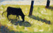 Black Cow in a Meadow - Georges Seurat — artwork view