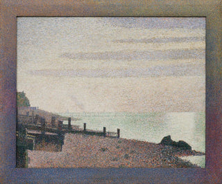 Evening in Honfleur - Georges Seurat — artwork view