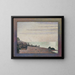 Evening in Honfleur - Georges Seurat — framed artwork on a wall