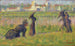 Figures in a Landscape - Georges Seurat — artwork view