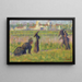 Figures in a Landscape - Georges Seurat — framed artwork on a wall