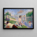 Final study for The Bathers at Asnières - Georges Seurat — framed artwork on a wall