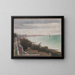 Evening at Grandcamp - Georges Seurat — framed artwork on a wall