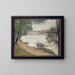 Temps gris à la Grande Jatte - Georges Seurat — framed artwork on a wall