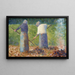 Faneurs à Montfermeil - Georges Seurat — framed artwork on a wall