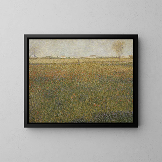 La Luzerne à Saint-Denis - Georges Seurat — framed artwork on a wall