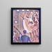 The Chahut - Georges Seurat — framed artwork on a wall