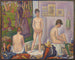 Les poseuses ensemble - Georges Seurat — artwork view