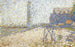 L'Hospice et le Phare de Honfleur - Georges Seurat — artwork view