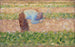 Man with a Hoe - Georges Seurat — artwork view