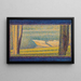Bateaux amarrés et arbres - Georges Seurat — framed artwork on a wall