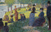Oil Sketch Painting for La Grande Jatte - Georges Seurat — artwork view