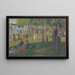 Study for A Sunday Afternoon on the Island of La Grande Jatte - Georges Seurat — framed artwork on a wall
