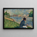 Study for The Bathers at Asnières - Georges Seurat — framed artwork on a wall