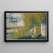 Le pont à Bineau - Georges Seurat — framed artwork on a wall