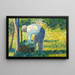 The Gardener - Georges Seurat — framed artwork on a wall