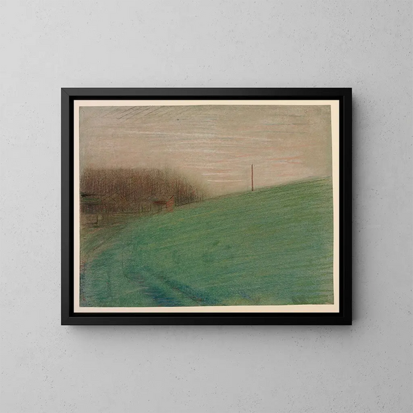 La Prairie - Georges Seurat — framed artwork on a wall