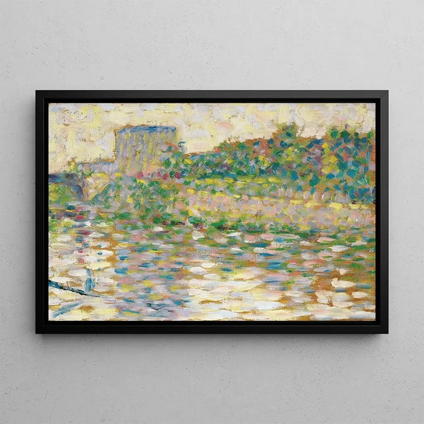 La Seine à Courbevoie - Georges Seurat — framed artwork on a wall