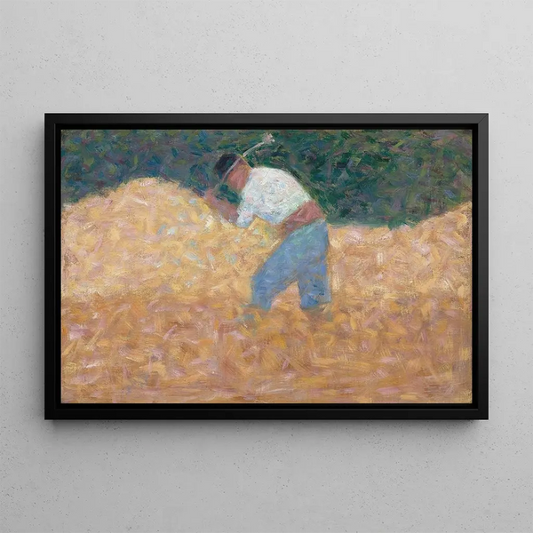 The Stone Breakers - Georges Seurat — framed artwork on a wall