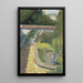 L'arrosoir Garden at Raincy - Georges Seurat — framed artwork on a wall