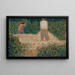 Two stone breakers - Georges Seurat — framed artwork on a wall