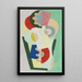Bouquet of flowers - Georges Valmier — framed artwork on a wall