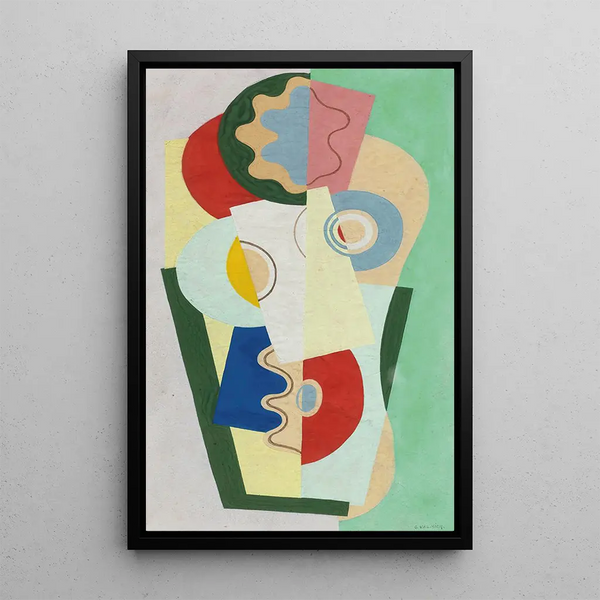 Bouquet of flowers - Georges Valmier — framed artwork on a wall