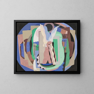 Les Acrobates du cirque - Georges Valmier — framed artwork on a wall