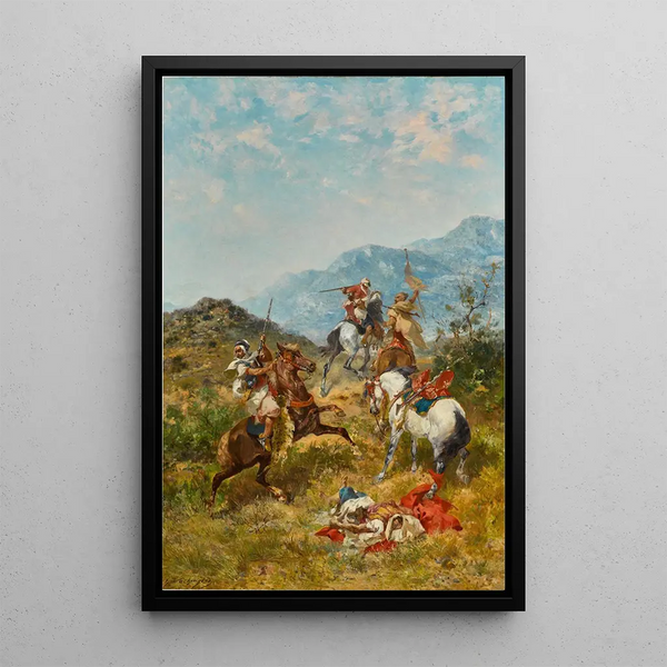 A skirmish - Georges Washington — framed artwork on a wall