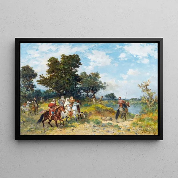 Arab Cavaliers - Georges Washington — framed artwork on a wall