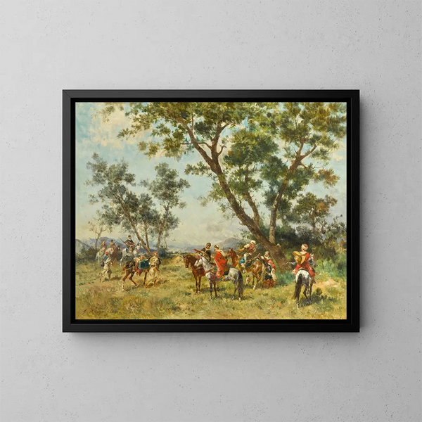 Cavaliers at Rest - Georges Washington — framed artwork on a wall