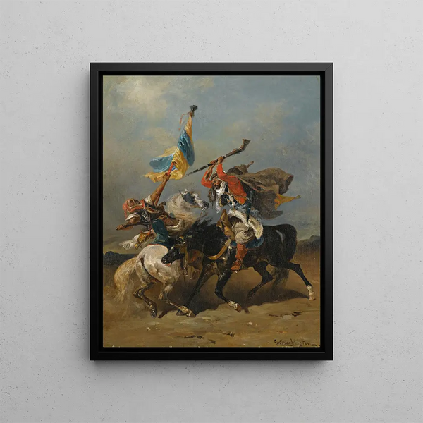 The Fight - Georges Washington — framed artwork on a wall