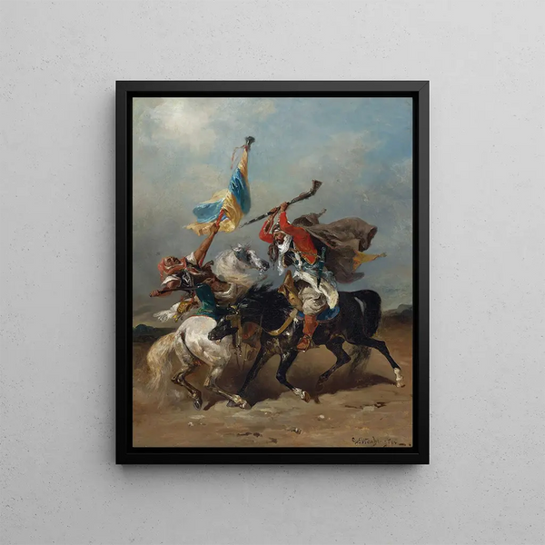 L'Escarmouche - Georges Washington — framed artwork on a wall