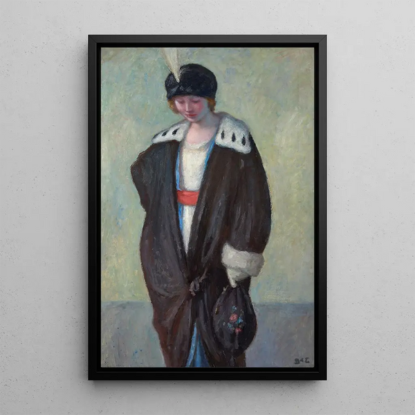 Jeanne modiste - Georges d'Espagnat — framed artwork on a wall