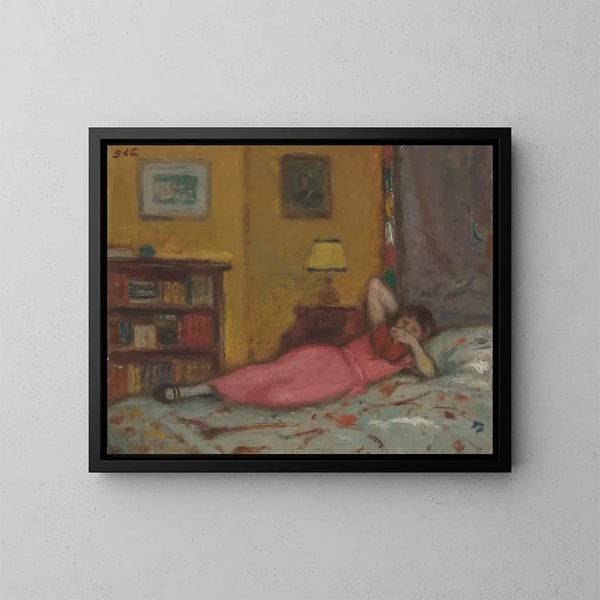 La liseuse - Georges d'Espagnat — framed artwork on a wall