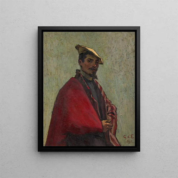 Portrait Painting - Georges d'Espagnat — framed artwork on a wall