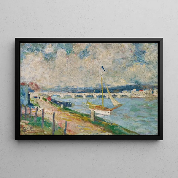 Quai de Seine - Georges d'Espagnat — framed artwork on a wall