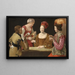 The Cheater with the Four-Leaf Clover - Georges de La Tour — framed artwork on a wall