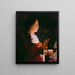 Young Virgin Mary - Georges de La Tour — framed artwork on a wall