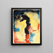 Abstract painting titled Untitled Portrait of Paul Strand - Georgia O'Keeffe — framed artwork on a wall