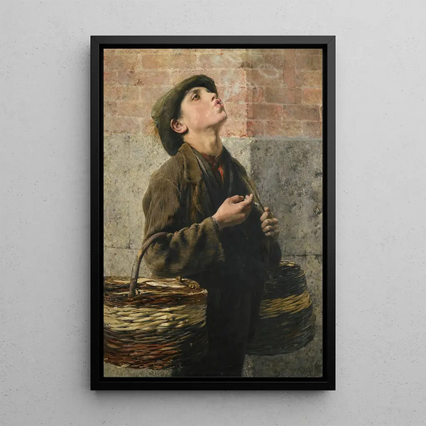 Ronds de fumée Le petit lutteur - Georgios Jakobides — framed artwork on a wall